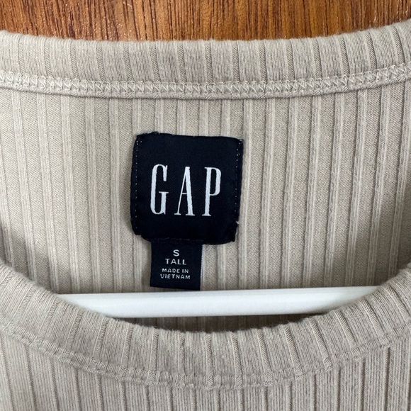 GAP Cream Ribbed Mini Dress - Picture 2 of 5